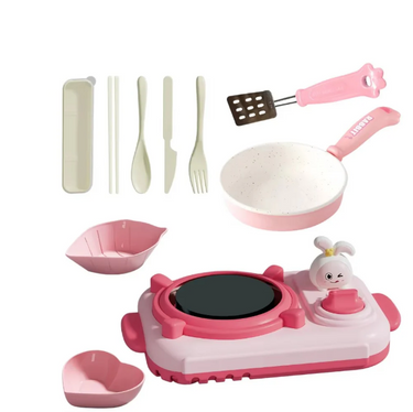 13Pcs Kids Realistic Rabbit Kitchen Cooking Set